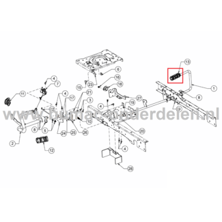 Rubber voor Rempedaal MTD, Yardman, Wolf, Cub Cadet Elektrische Zitmaaiers, Tuintrekkers, Grasmaaiers, Tuintractoren Pedaal Rubber, Rem Pedaal Scooter Hydro, 92.130 T, 96.130 T, 106.185 H, 106.220 H, 106.220 HP, 106.230 H, 95.165 H, 95.180 H, Pedaalrubber