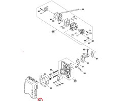 Luchtfilterdeksel voor DOLMAR, MAKITA, ROBIN PB250, RBL250 op Bladblazers Luchtfilterhuisdeksel, Deksel PB-250, RBL 250