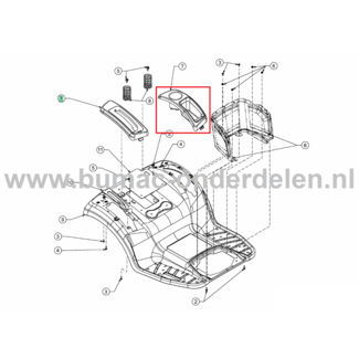 Afdekplaat met Bekerhouder voor MTD, Yardman, Wolf, Cub Cadet Elektrische Zitmaaiers, Tuintrekkers, Grasmaaiers, Tuintractoren Beschermkap, Afdek Kap XT1 547/42, LX 42" KH, LX 46", LX 50", LX 54", XT1 OS107, XT2 PS107, XT2 PS117, XT2 QS117, XT1 OS96, LX 4