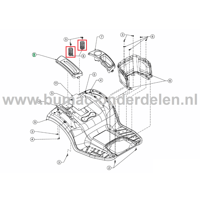 Zittingsveer voor MTD, Yardman, Wolf, Cub Cadet Elektrische Zitmaaiers, Tuintrekkers, Grasmaaiers, Tuintractoren Zitting Veer, Stoelveer 106.185 H, 106.220 H, 106.220 HP, 106.230 H, 95.165 H, 95.180 H, GLTT 165.95 H, GLTT 180.106 H, 23/42K, XT3 QS127, XT3