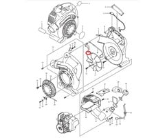 Gashendel voor DOLMAR, MAKITA, ROBIN PB250.4, BHX250L op Bladblazers PB-250.4