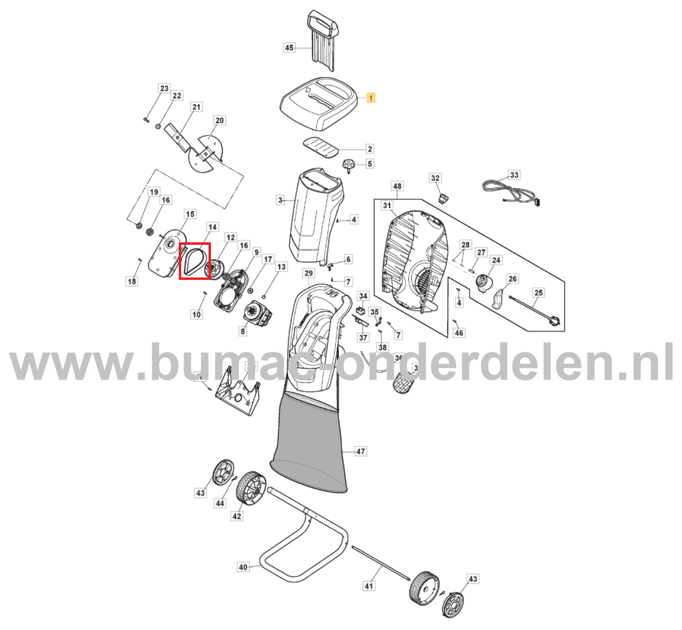 V-Snaar voor STIGA, Castelgarden, Alpina, Mountfield Elektrische Hakselaars, Houtversnipperaar ACH 2.2E, BIO MASTER 2200, CH 2.2E, HACKSLER 4020/2200, MC2200