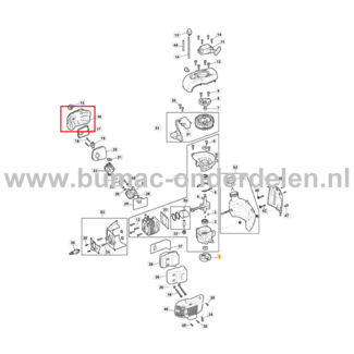 Luchtfilterdeksel voor Stiga, Castelgarden, Alpina, Mountfield Heggenscharen, Benzineheggenscharen Luchtfilterbescherming, Luchtfilter Kap SHT670, SHT 670