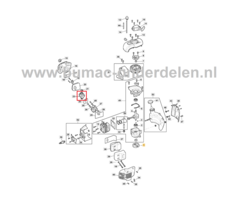 Carburateur voor STIGA, Castelgarden, Alpina, Mountfield Heggenscharen, Benzineheggenscharen Carburator SHT670