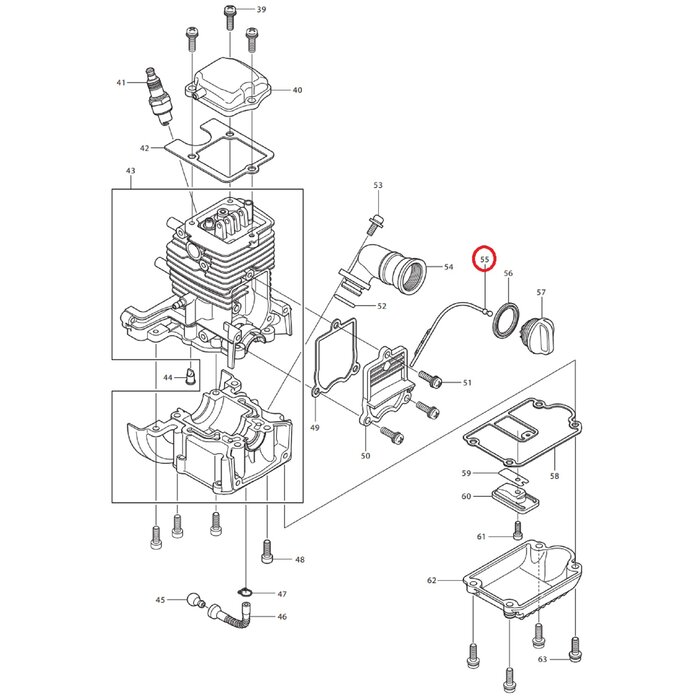 Oliepeilstok voor DOLMAR, MAKITA, ROBIN PB250.4, BHX250L op Bladblazers Oliestok PB2504, PB-250.4