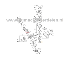 Spruitstuk voor STIGA, Castelgarden, Alpina, Mountfield Heggenscharen, Benzineheggenscharen AHT555, HT525, HTC560, MHT2322, SHT660, SHT670, XHT70