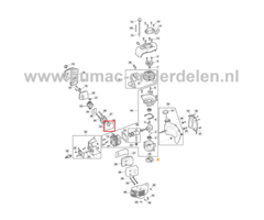 Inlaatpakking tussen Spruitstuk en Cilinder voor STIGA, Castelgarden, Alpina, Mountfield Heggenscharen, Benzineheggenscharen Spruitstukpakking, Inlaat Pakking AHT555, HT55, MHT2322, SHT660, SHT670, XHT70