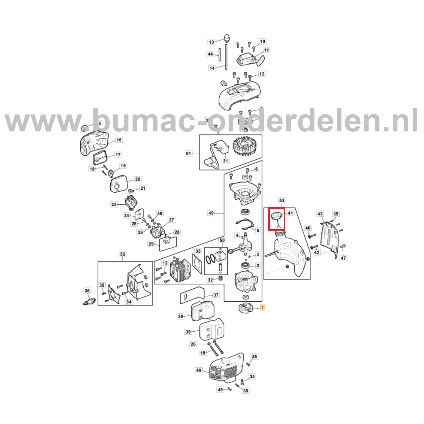 Tankdop voor Stiga, Castelgarden, Alpina, Mountfield Heggenscharen, Benzineheggenscharen Brandstofdop, Tank Dop ABR35, ABR45, ABR55, AHT555, BC730, BC740, BC750, BC760, GT730A, HT525, HTC560, MB35, MB45, MB55D, MHT2322, MS2700, MS3300, OM200MS, SBC636, SB