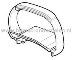 Handvat voor STIGA, Castelgarden, Alpina, Mountfield Heggenscharen, Benzineheggenscharen Handbescherming, Handgreep HT525, SHT660, SHT670