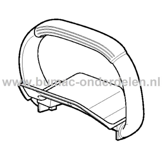 Handvat voor STIGA, Castelgarden, Alpina, Mountfield Heggenscharen, Benzineheggenscharen Handbescherming, Handgreep HT525, SHT660, SHT670