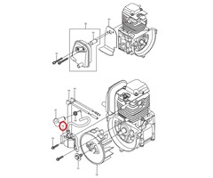 Ontstekingsspoel voor DOLMAR, MAKITA, ROBIN PB250.4, BHX250L op Bladblazers Bobine PB2504, PB-250.4
