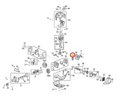 Startercup voor STIGA, CASTELGARDEN, MOUNTFIELD, ALPINA ABR35, ABR45, ABR55, BC740, BC750, BC760, MB35, MB45, MB55, MS2700, MS3300, OM200MS, OM230MS, SBC636, SBC646, SBC656 op Bosmaaiers - Trimmers - Motorzeis