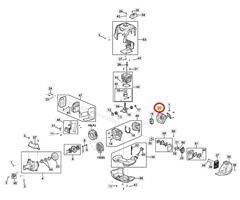 Handstarter voor STIGA, CASTELGARDEN, MOUNTFIELD, ALPINA ABR35, ABR45, ABR55, BC740, BC750, BC760, MB35, MB45, MB55, MS2700, MS3300, OM200MS, OM230MS, SBC636, SBC646, SBC656 Bosmaaiers - Trimmers - Motorzeis