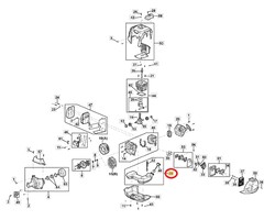 Brandstoftank Compleet voor STIGA, CASTELGARDEN, MOUNTFIELD, ALPINA ABR35, ABR45, ABR55, BC740, BC750, BC760, MB35, MB45, MB55, MS2700, MS3300, OM200MS, OM230MS, SBC636, SBC646, SBC656 op Bosmaaiers - Trimmers - Motorzeis