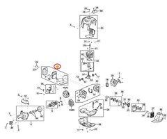 Uitlaat Compleet voor STIGA, CASTELGADEN, MOUNTFIELD, ALPINA ABR45, ABR55, BC750, BC760, MB45, MB55, MS2700, MS3300, OM230MS, SBC646, SBC656 op Bosmaaiers - Trimmers - Motorzeis