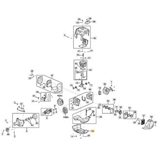 Beschermkap voor Brandstoftank voor STIGA, CASTELGARDEN, MOUNTFIELD, ALPINA ABR45, ABR55, BC750, BC760, MB45, MB55, MS2700, MS3300, OM200MS, SBC646, SBC656 Bosmaaiers, Trimmers, Motorzeis, onderdelen