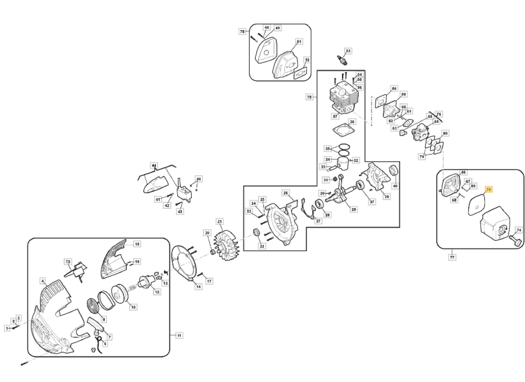Luchtfilter voor STIGA, CASTELGARDEN, MOUNTFIELD, ALPINA ABL27, AS1100, BL530, BLC27, EP27BV, MBL270V, SBL327, SBL327V, XBL27V Bladblazers Schuimfilter, Filter ABL 27, AS 1100, BL 530, BLC 27, EP 27BV, MBL 270V, SBL 327, SBL 327 V, XBL 27 V, onderdeel