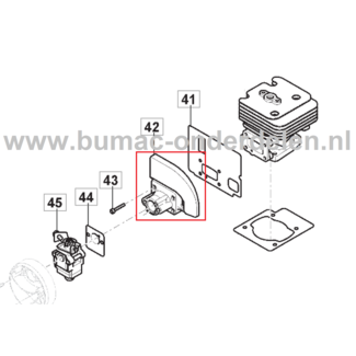 Inlaat Spruitstuk voor Stiga, Castelgarden, Alpina, Mountfield Bladblazers, Blowers, BL980R, MBP750, SBP375, XBP75, onderdelen