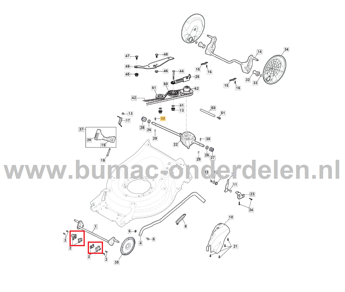 Steun Vooras voor Stiga, Castelgarden, Alpina, Mountfield Gazonmaaiers, Grasmaaiers, Loopmaaiers, Duwmaaiers Assteun AL4 46, AL4 51 SHQ, AL5 46 A, AL5 4648 Li Kit, AL5 51 SAQ, AL6 48 SBE, AL6 53 SBQ, AL8 53 SHQ, ALIZE, AP 50 TH, BA 55TGR4, BL 480 SBQ, BT1