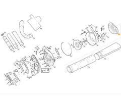 Beschermkap voor STIGA, CASTELGARDEN, MOUNTFIELD, ALPINA ABL27, ABL27V, AS1100, BL530, BL530V, BLC27, EP27BV, MBL270V, SBL327, SBL327V, XBL27V Bladblazers