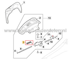 Veer voor Zijklep Stiga, Castelgarden, Alpina, Mountfield Gazonmaaiers, Grasmaaiers zijklepveer COMBI 50 SVQ H, COMBI 53 S4Q B, AL5 46 SHQ, AL5 51 SBQ, AL5 51 SHQ, AL5 51 VBQ, AL5 51 VHQ, AL6 46 VAQ, AL6 46 VHQ, AL6 48 SBQ, AL6 48 VHQ, AL6 48 VQ, AL6 5