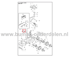 Hendel Maaihoogte Instelling voor Husqvarna, Jonsered, Partner, McCulloch Gazonmaaiers, Grasmaaiers,  Maaihoogte Instellingshendel LB 248S, LB 253S, LB348 SI, LB348 V, LB348 V Classic, LB48, LB48 V, LC148 VE, LC348 V, LC348 V Classic, LC348 VE, LC348 VI C