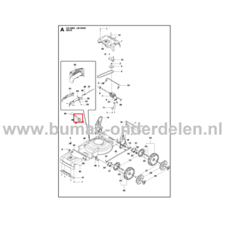 Hendel Maaihoogte Instelling voor Husqvarna, Jonsered, Partner, McCulloch Gazonmaaiers, Grasmaaiers,  Maaihoogte Instellingshendel LB 248S, LB 253S, LB348 SI, LB348 V, LB348 V Classic, LB48, LB48 V, LC148 VE, LC348 V, LC348 V Classic, LC348 VE, LC348 VI C