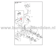 Veer voor Zijklep op Husqvarna, Jonsered, Partner, McCulloch Gazonmaaiers, Grasmaaiers, Defector veer LB 248S, LB 253S, LB348 SI, LB348 V, LB348 V Classic, LB48, LB48 e, LB48 V, M148SV, R148SV, onderdeel