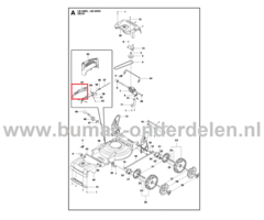 Zijklep voor Husqvarna, Jonsered, Partner, McCulloch Gazonmaaiers, Grasmaaiers, Loopmaaiers, Duwmaaiers zij klep LB 248S, LB 253S, LB348 SI, LB348 V, LB348 V Classic, LB48, LB48 e, LB48 V, M148SV, R148SV, onderdeel