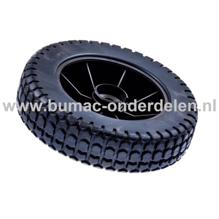 Wiel 7 Inch voor Husqvarna, Jonsered, Partner, McCulloch Grasmaaiers LB146, MASTER 46, R43, ROYAL 43 S, 46 SE,  47RC, 500 RSV, LM 2146 M, 3546 Bio, 4546 Bio onderdeel