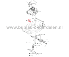 Motorrubber voor Husqvarna, Jonsered, Partner, McCulloch onderdeel Gazonmaaiers, Grasmaaiers, Bevestiging MotorLC247, LC247 Li, LC247 S, LC247 SP, LC253 S, LC347 V, LC347 VLi, LC347Vi, LC353 VI, LM2247C, LM2247CD, LM2247CDP, LZ2247CD