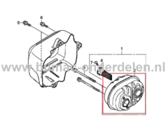 Uitlaat voor Honda Motor op Grasmaaier, Veegmachine Geluidsdemper, Knaldemper GCV145, GCV170, GCV200, GCV 145, GCV 170, GCV 200, onderdeel