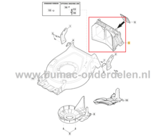 Kunstof Achterschot voor Stiga, Castelgarden, Alpina, Mountfield Gazonmaaiers, Grasmaaiers, Loopmaaiers, Duwmaaiers 125-43, 46-475 IS, 51-145H, 51-170 H, AL4 46, AL4 46 A, AL4 46 S, AL4 46 SA, AL4 46 SH, AL4 51 SHQ, AL4 51 SQ, AL4 51 SQ B55, AL4 51 SQE, A