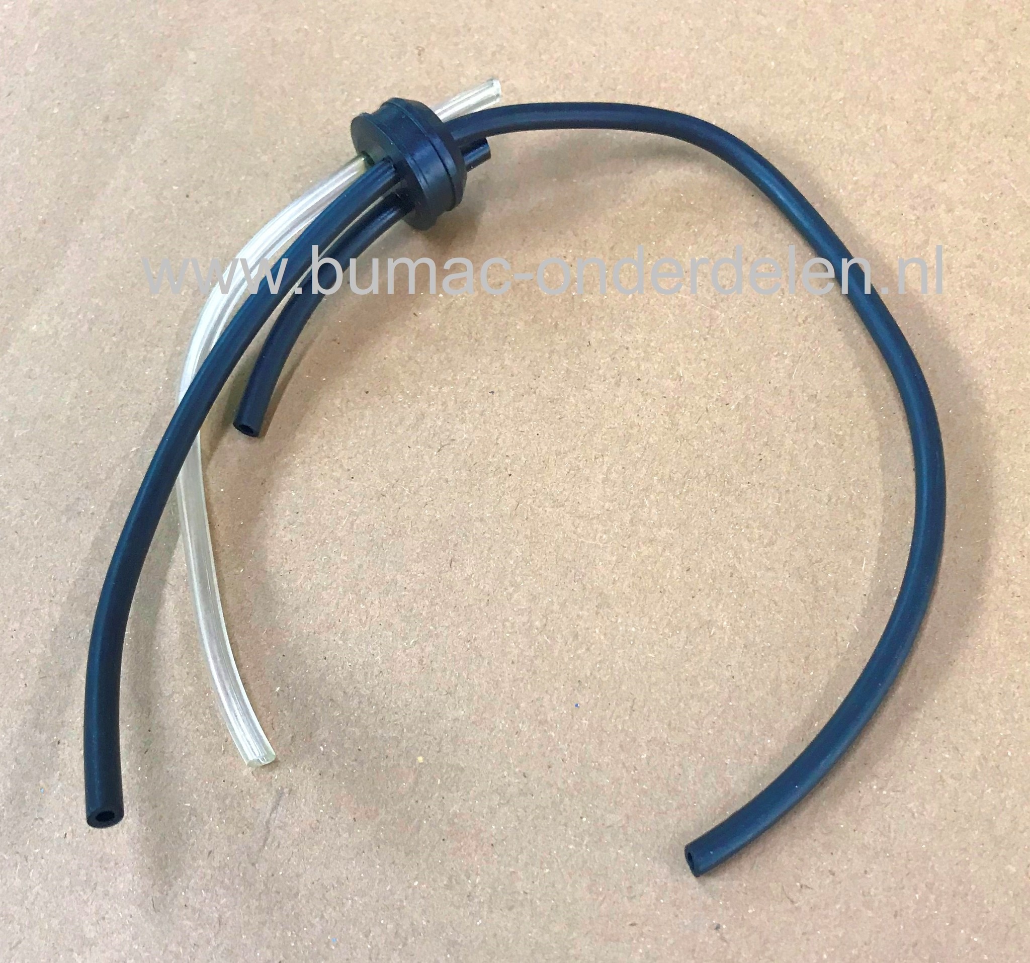 Benzineslang met Doorvoerrubber en Benzinefilterilter voor Stiga, Castelgarden, Alpina, Mountfield Bladblazers, Blowers, Bladvegers Brandstofslang met Doorvoer rubber BL980R, MBP750, SBP375, XBP75, onderdelen, BL980R, MBP750, SBP375, XBP75