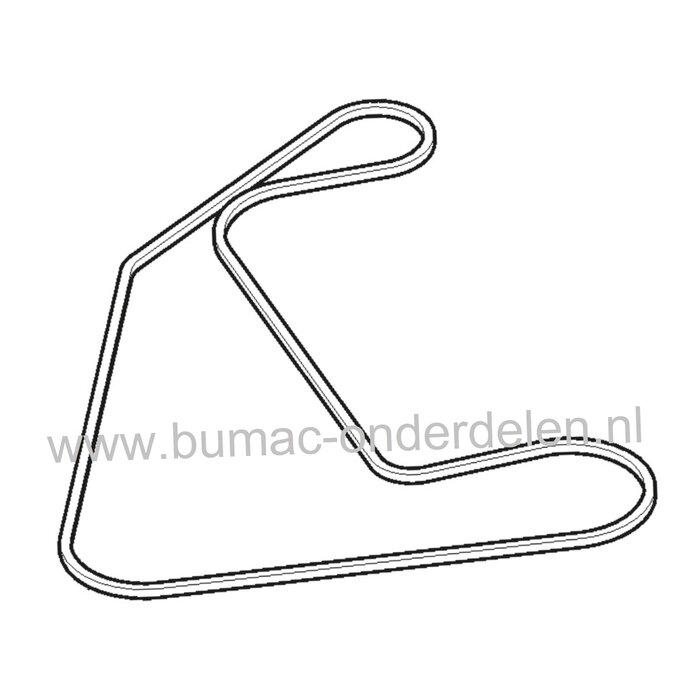 Zeskantsnaar AA96 voor Maaidek, Castelgarden, Stiga, Mountfield, Alpina Maaimessen Aandrijving, Riem, voor Zitmaaiers, 1538H, 1638H, XDC170HD, 98HG, AT498A, AT598HC, Black Edition 98, BT98HCB, Estate 2398H, 3098H, GTG98B, M145HK, Montreal, MP98, MPX98 Hy