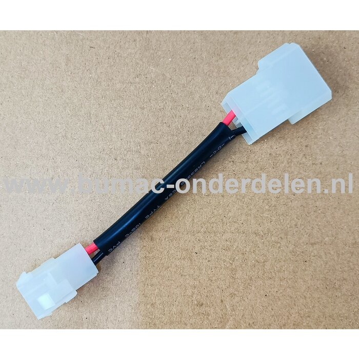 Adapterkabel voor 9 AH Acculader voor Stiga, Castelgarden, Alpina, Mountfield Zitmaaiers, Tuintrekkers, Grasmaaiers Tussenstuk, Batterijladingskabel, onderdeel