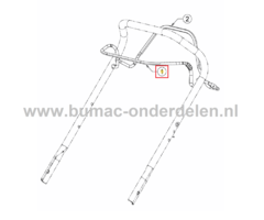 Motorremhendel voor MTD, CubCadet, Yardman, Wolf Gazonmaaiers, Grasmaaiers Remhendel, Rembeugel, Motorrembeugel Smart 42 PO, Smart 46 PO, Smart 46 PB, SP 53 HWB, Smart 42 SPO, Smart 46 SPO, Smart 46 SPB, Optima 46 SPBHW, Smart 53 SPO, Optima 53 SPBHW, Adv