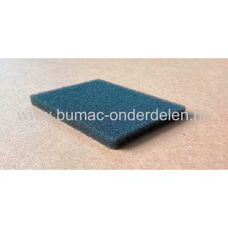 Luchtfilter voor Husqvarna 243R, 243RJ, 253RB, 253RJ, 253R, 543RS, 553RBX, 553RS bosmaaier, trimmer,  schuimfilter, sponsfilter, 243 R, 243 RJ, 253 RB, 253 RJ, 253 R, 543 RS, 553 RBX, 553 RS, 80x60x5mm, onderdeel