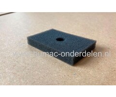 Luchtfilter voor Makita RBC411U bosmaaier, bermmaaier, schuimfilter, sponsfilter, RBC 411U, 72x48x10mm, binnendiameter 13mm, onderdeel