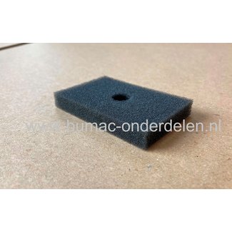 Luchtfilter voor Makita RBC411U bosmaaier, bermmaaier, schuimfilter, sponsfilter, RBC 411U, 72x48x10mm, binnendiameter 13mm, onderdeel