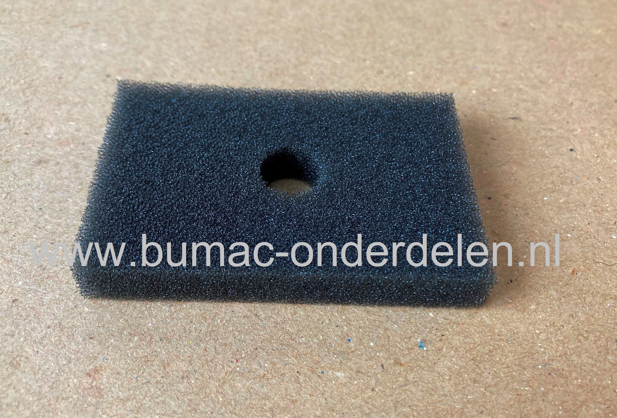 Luchtfilter voor Makita RBC411U bosmaaier, bermmaaier, schuimfilter, sponsfilter, RBC 411U, 72x48x10mm, binnendiameter 13mm, onderdeel