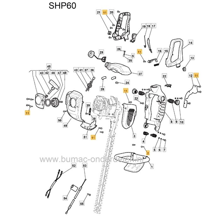 Torx bout voor Stiga, Castelgarden, Alpina, Mountfield Heggenschaar voor bevestiging van handstarter, draagbeugel, motorhuis SBC635KD, SHJ550, SHP60, XC48S, XH60, XHJ550, BL510S, HTC550, HTJ550, HW6046, BK27E, BK35ED, BK45E, SP316, SPR276, THTC25, XB253D