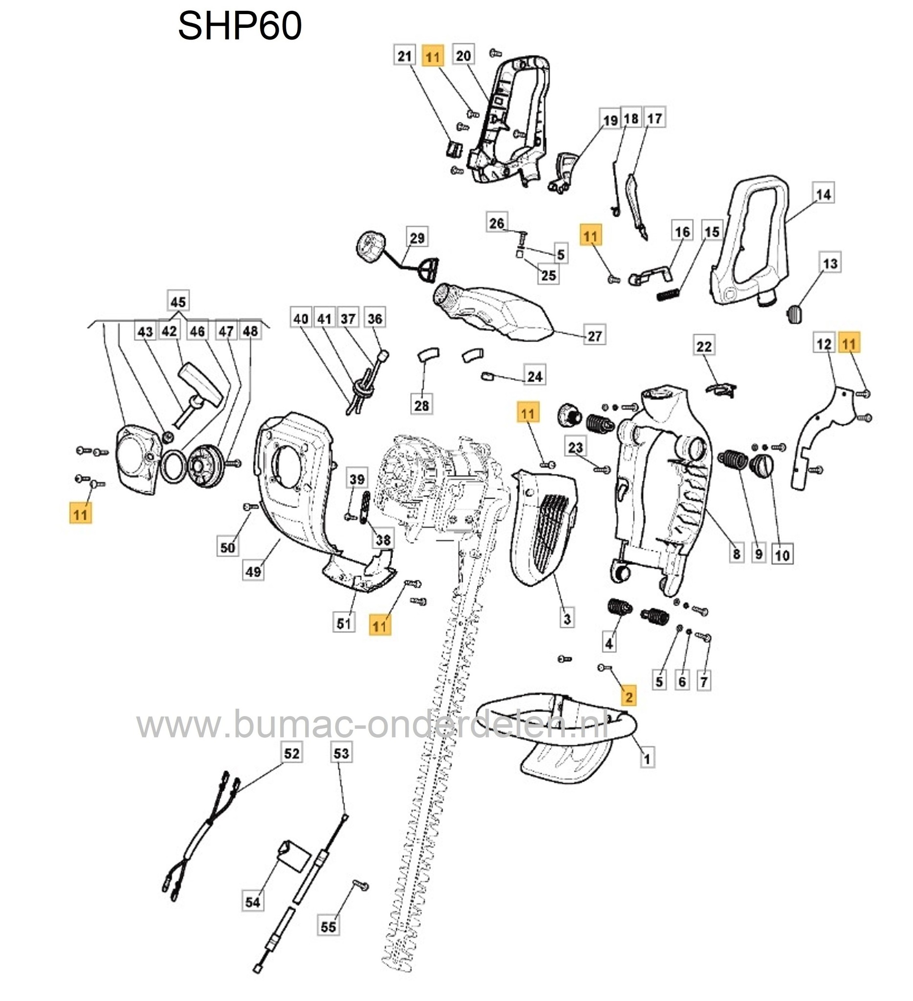 Torx bout voor Stiga, Castelgarden, Alpina, Mountfield Heggenschaar voor bevestiging van handstarter, draagbeugel, motorhuis SBC635KD, SHJ550, SHP60, XC48S, XH60, XHJ550, BL510S, HTC550, HTJ550, HW6046, BK27E, BK35ED, BK45E, SP316, SPR276, THTC25, XB253D
