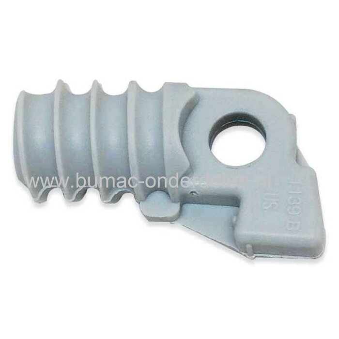 Dempveer Houder voor Stihl Kettingzaag MS171 - MS181 en MS211, Veer houder voor Trillingsdemper, - Anti Vibratie Rubber, Demp Veer eindstuk Stihl Kettingzaag, Motorzaag, onderdeel