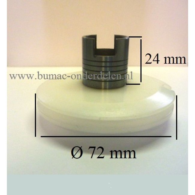 Startpoelie Husqvarna Kettingzaag 61 - 66 - 181 - 266 - 281 - 288, Starterkoordpoelie voor Jonsered - Partner - Mc Culloch Kettingzagen, Motorzagen, Starter Koordpoelie, Koordrol Pouly, Starterkoord Poelies, Riemschijf