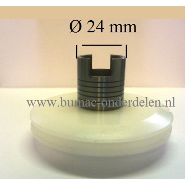 Startpoelie Husqvarna Kettingzaag 61 - 66 - 181 - 266 - 281 - 288, Starterkoordpoelie voor Jonsered - Partner - Mc Culloch Kettingzagen, Motorzagen, Starter Koordpoelie, Koordrol Pouly, Starterkoord Poelies, Riemschijf