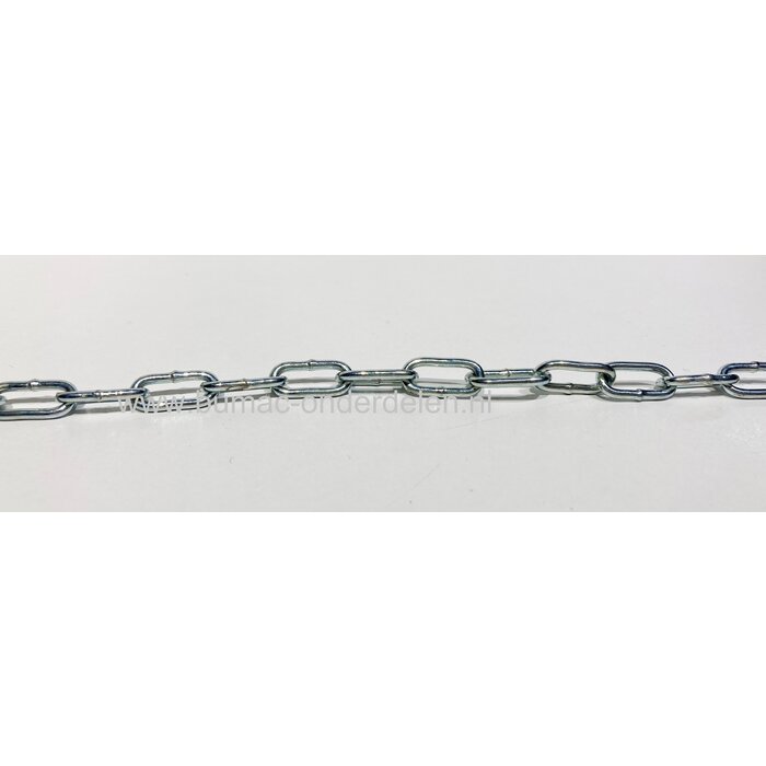Ketting 2  mm Verzinkt met Gelaste Schalm voor Zitmaaier, Aanhanger, Frontmaaier