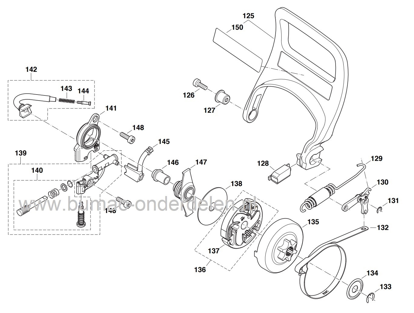 Olie aanzuigslang voor Dolmar - Makita Kettingzaag Olieaanzuigslang voor PS350, PS420, PS460, PS500, PS500D, PS4600S, PS4600SH, PS4605, PS5000, PS5000D, PS5000HD, PS5100, olieslang, PS 350, PS 420, PS 460, PS 500 D, PS 4600 SH, PS 4605, PS 5000, onderdeel