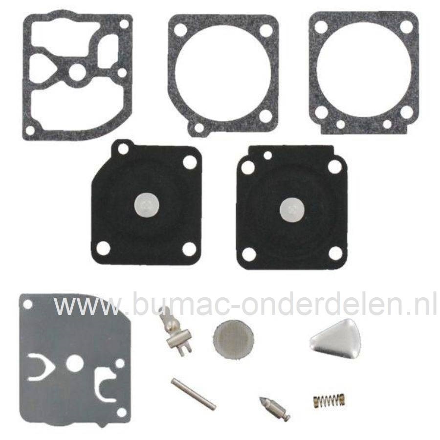 Membraan set voor Zama Carburateur op Kettingzaag, Bosmaaier, Strimmer, Heggenschaar, Bladblazer van Stihl, Husqvarna, Jonsered, Zama Membraan Reparatie set voor C1Q-EL11, C1Q-EL11A, C1Q-EL11B, C1Q-EL12, C1Q-EL13, C1Q-EL14, C1Q-EL14A, C1Q-EL24, C1Q-EL24A,