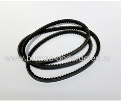 Getande V snaar voor aandrijving Toro, Wheelhorse 74616, 74625, 74626, 74629, 74633, 74642, SS4235, TimeCutter MX4260, TimeCutter SS3216, SS4216, SS4235, SS4235, SS4260, Whirlwind frontmaaier, zitmaaier, tuintrekker, veegmachine, onderdeel, open flank